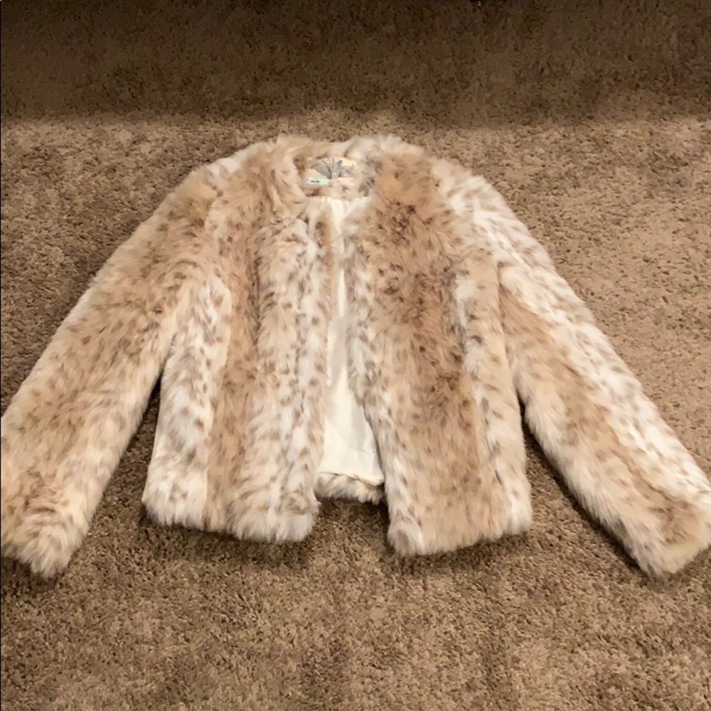 Faux fur coat